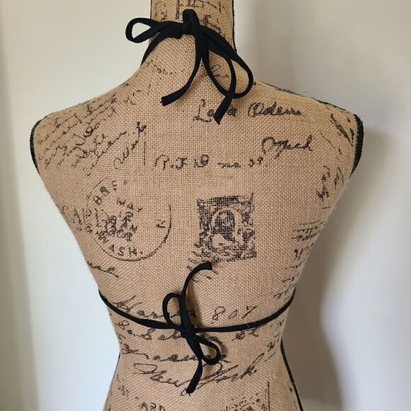 Black Adjustable String Tie Bikini - Picture 3 of 7